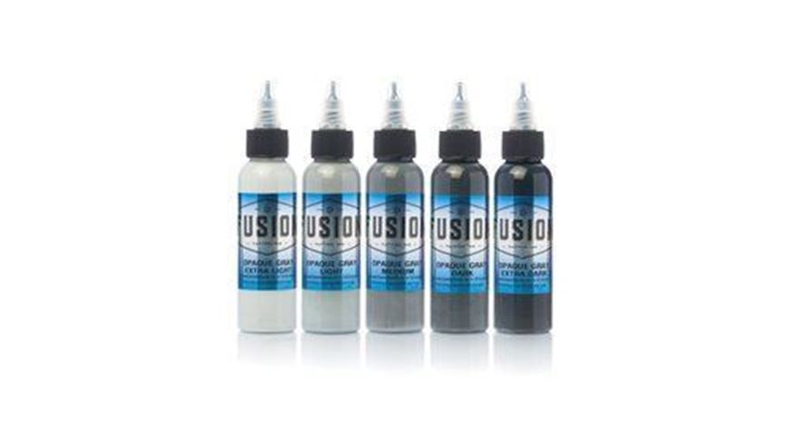 Fusion Tattoo Ink Opaque GreySet Colors
