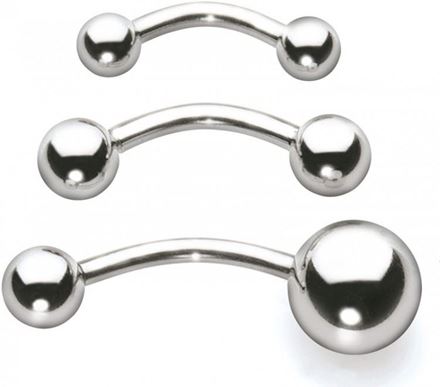 Picture for category Externally Threaded Stainless Steel Curved Barbells
