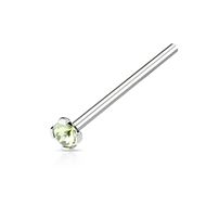 Prong Set Nose Stud Peridot