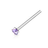 Prong Set Nose Stud Tanzanite