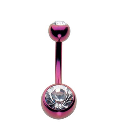 Picture for category Extrernally Threaded Titanium Double Jeweled Navel Bar