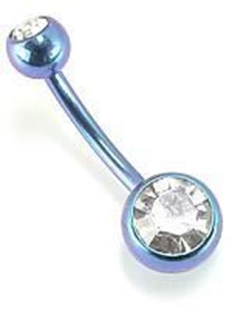 Picture for category Extrernally Threaded Titanium Baby Double Jeweled Navel Bar