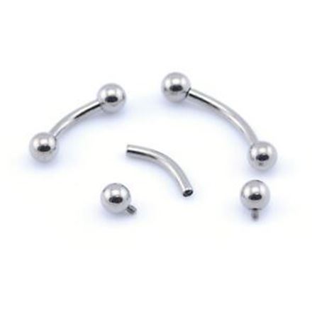 Picture for category Internally Threaded Titanium Curved Barbell